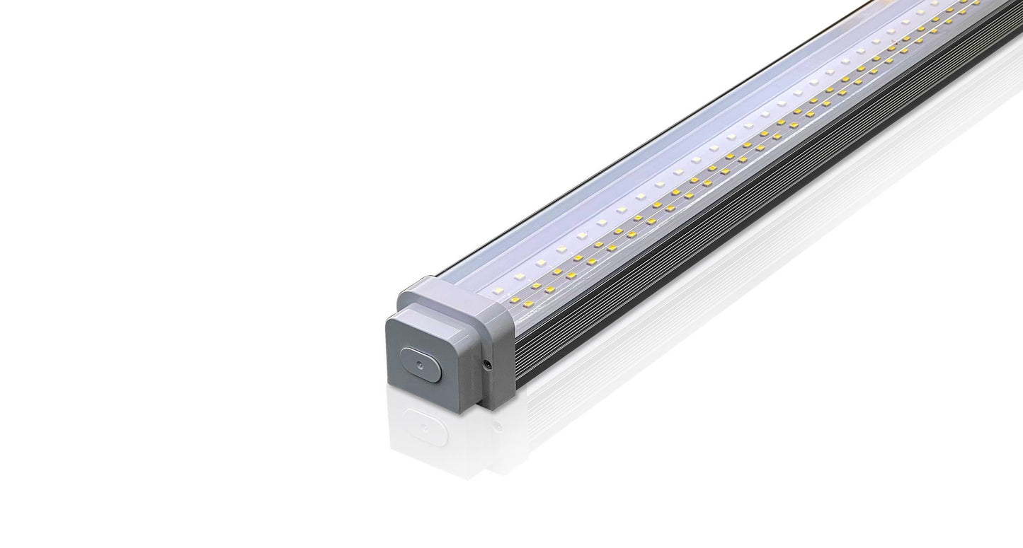 Linkable IP55 WATER PROOF LED SHOP LIGHT 8FT 80W 11,200 LUMENS 100-277VAC ETL, DLC LISTED