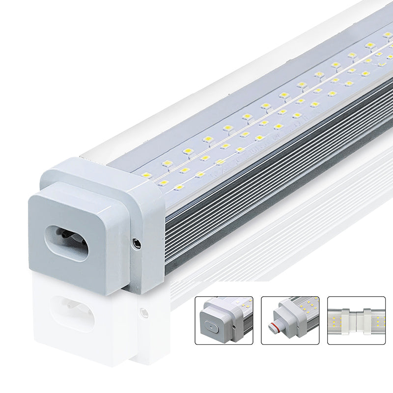 Linkable IP55 WATER PROOF LED SHOP LIGHT 8FT 80W 11,200 LUMENS 100-277VAC ETL, DLC LISTED