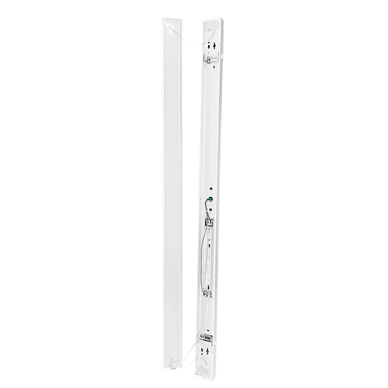 (4-PACK) PRO-SELECT 8 Foot Shop Light - Kelvin and Wattage Tune-Able (CURVED PC LENS)(60W/70W/80W) (3500K/4000K/5000K/6500K) PRE-INSTALLED 12VDC AUX SOCKET