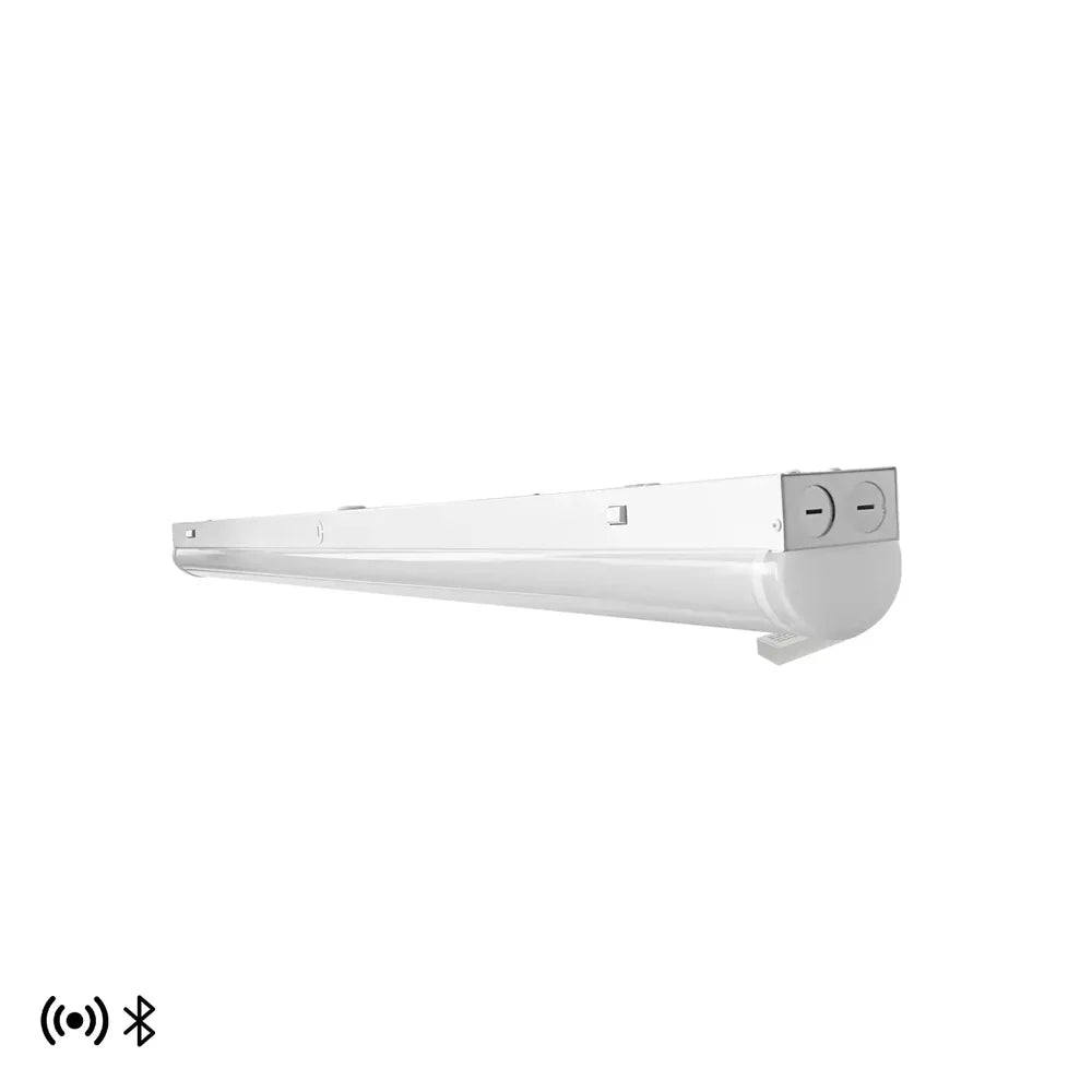 (4-PACK) PRO-SELECT 8 Foot Shop Light - Kelvin and Wattage Tune-Able (CURVED PC LENS)(60W/70W/80W) (3500K/4000K/5000K/6500K) PRE-INSTALLED 12VDC AUX SOCKET