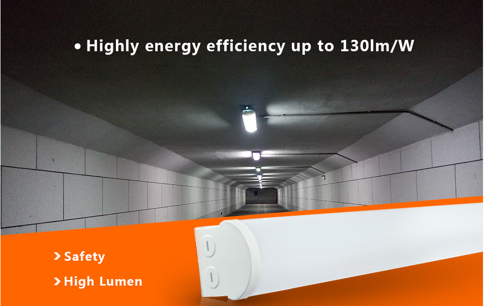 4 Foot Shop Light (4-PACK) 40w 5200lm 5000K 0-10v Low Voltage Dimmable 100-277VAC