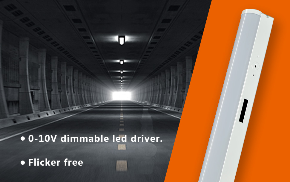 4 Foot Shop Light (4-PACK) 40w 5200lm 5000K 0-10v Low Voltage Dimmable 100-277VAC
