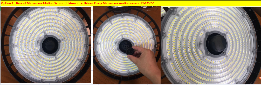 UFO High Bay Dip Switch Wattage Adjustable 240w-200w-150w 36,000 Lumens (OPTIONAL Fully Programable/Motion Sensor/Daylight Harvesting/Dimming)