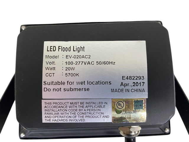 (12-PACK) 20w Flood Light 3,000lm 5700K 200w PAR Lamp Replacement 100-277V