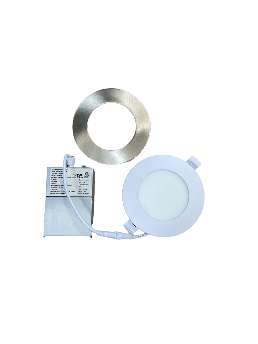 BRUSHED NICKLE TRIM for 4in Ultra Thin Recessed Light
