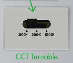 Commercial Baffle Down Light 8in 25W 3CCT SWITCHABLE (3000K/4000K/5000K) Dimmable
