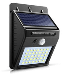 Yard Path Garden Security Solar Power Wall Light PIR Motion Sensor 35 Omni Ray Lighting Inc