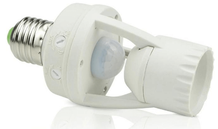 Motion sensor bulb holder on sale