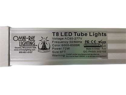 8ft LED tube, 8 foot led lights, 8 ft led tube, T8 led lamps, 8 foot led bulbs, 8 foot led fluorescent replacement, 8 ft. led tubes, t8 led fixture, 8 foot led bulbs single pin, 8 foot led lamps