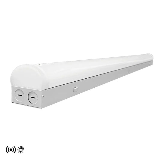 (4-PACK) PRO-SELECT 8 Foot Shop Light - Kelvin and Wattage Tune-Able (CURVED PC LENS)(60W/70W/80W) (3500K/4000K/5000K/6500K) PRE-INSTALLED 12VDC AUX SOCKET