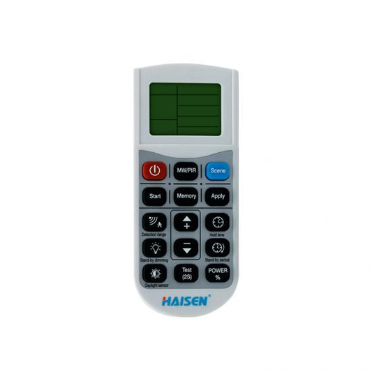 HAISEN REMOTE CONTROL w/LCD SCREEN DISPLAY  (Requires Sensor/Remote Receiver Unit) For Shoebox, UFO And Linear High Bay Models