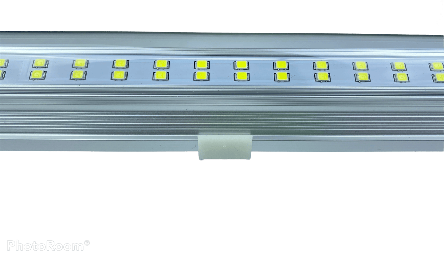 (10-PACK) Linkable LED T8 8ft 144w 17,654 Lumen FROSTED LENS (NO RF) Quad-Row w/Mounting Hardware
