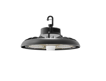 PRO-SELECT UFO High Bay 150lm/w  240w/200w/150w Selectable 3500K/4000K/5000K Tunable W/Pre-Installed 12V AUX PIN Sensor Socket 36,000 Lumens w/6ft Whip Cord