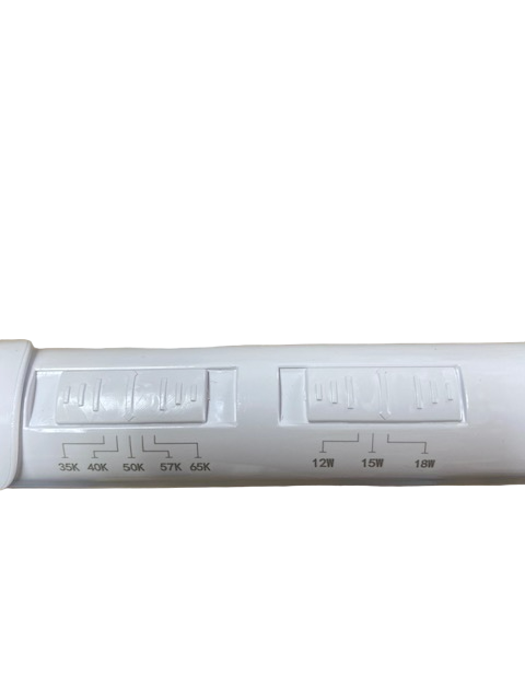 (22 UNITS) G13 T8 4ft (12w/15w/18w) WATTAGE ADJUSTABLE 140lm/W 5CCT (3500K/4000K/5000K/5700K/6500K) KELVIN ADJUSTABLE "ENERGY MISER"