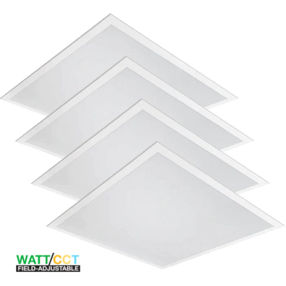 LED BACK-LIT Panel Light 2'X2' (4-pack) 3CCT COLOR ADJUSTABLE / WATTAGE ADJUSTABLE 0-10v Dimmable DLC Listed