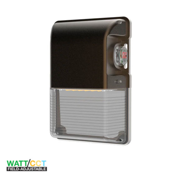 Mini Wall Pack w/photo eye WATTAGE SWITCHABLE (15W/20W/25W) 3CCT SWITCHABLE (3000K/4000K/5000K)