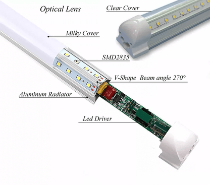 8ft LED tube, 8 foot led lights, 8 ft led tube, T8 led lamps, 8 foot led bulbs, 8 foot led fluorescent replacement, 8 ft. led tubes, t8 led fixture, 8 foot led bulbs single pin, 8 foot led lamps