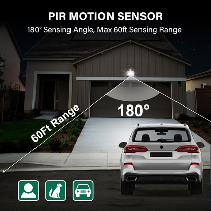 PIR Motion Sensor 180° BLACK