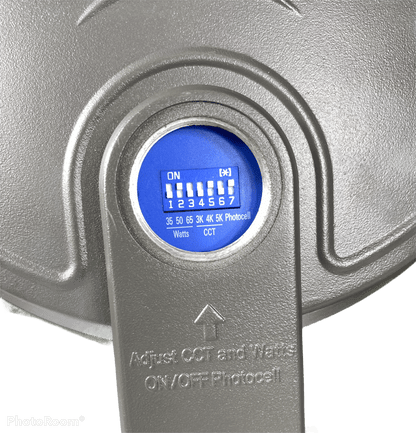 65 Watt LED Dusk To Dawn WATTAGE and KELVIN ADJUSTABLE 10,050 Lumen Yard/Street/Barn - Security Light (INCLUDES MOUNTING ARM AND HARDWARE)