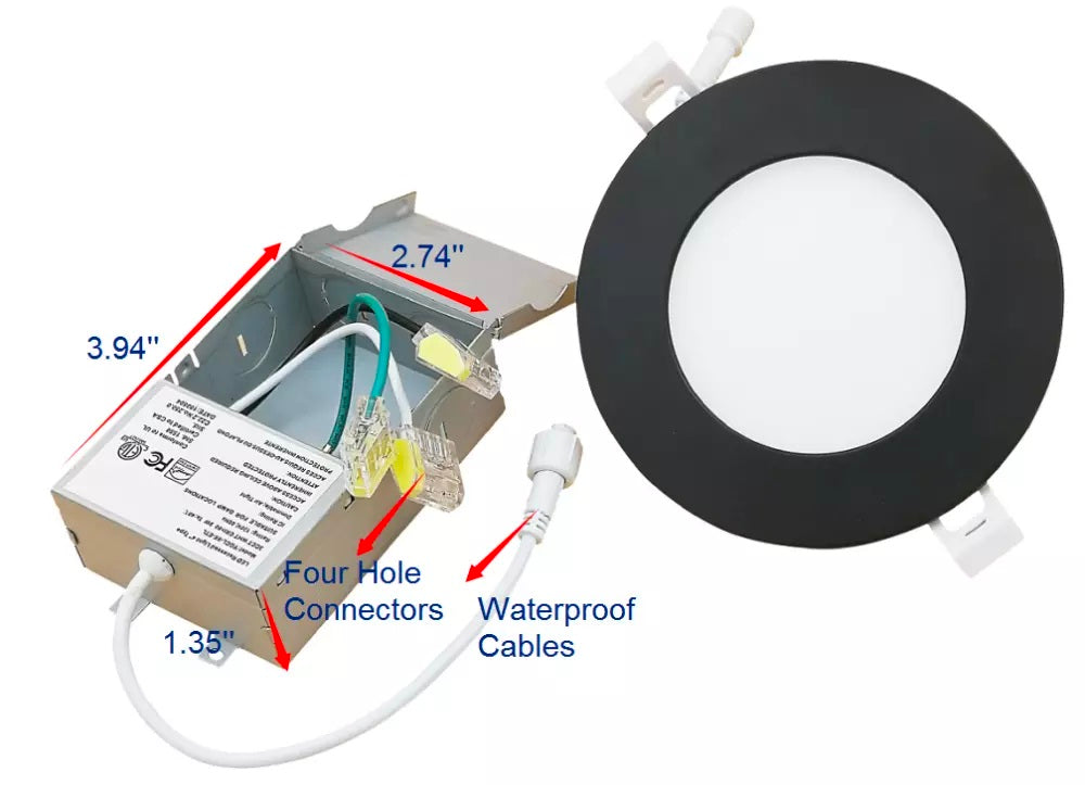 BLACK TRIM for 6in Ultra Thin Recessed Light
