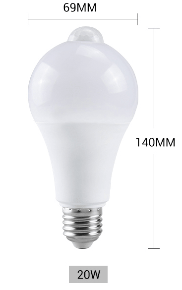 Seletøj Astrolabe rørledning 6-PACK) A19 20 Watt PIR MOTION SENSOR Bulb 2,000 Lumen – Omni-Ray Lighting,  Inc.