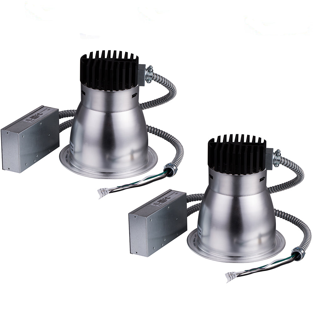 Commercial Baffle Down Light 6in WATTAGE SWITCHABLE (50W/ 65W/80W) (3500K or 4000K) Dimmable