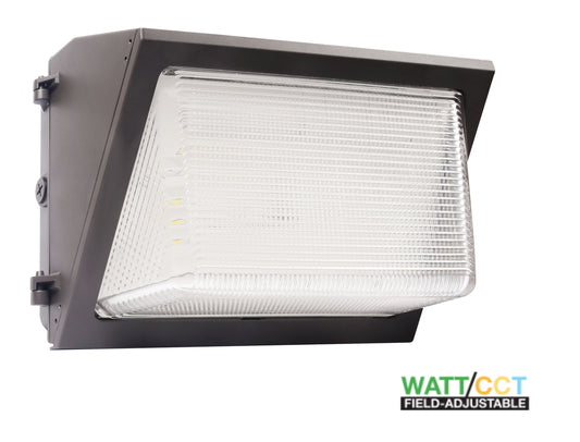 Wall Pack WATTAGE SWITCHABLE (80w/100w/120w) 3CCT SWITCHABLE (3000K/4000K/5000K) PHOTO EYE INCLUDED