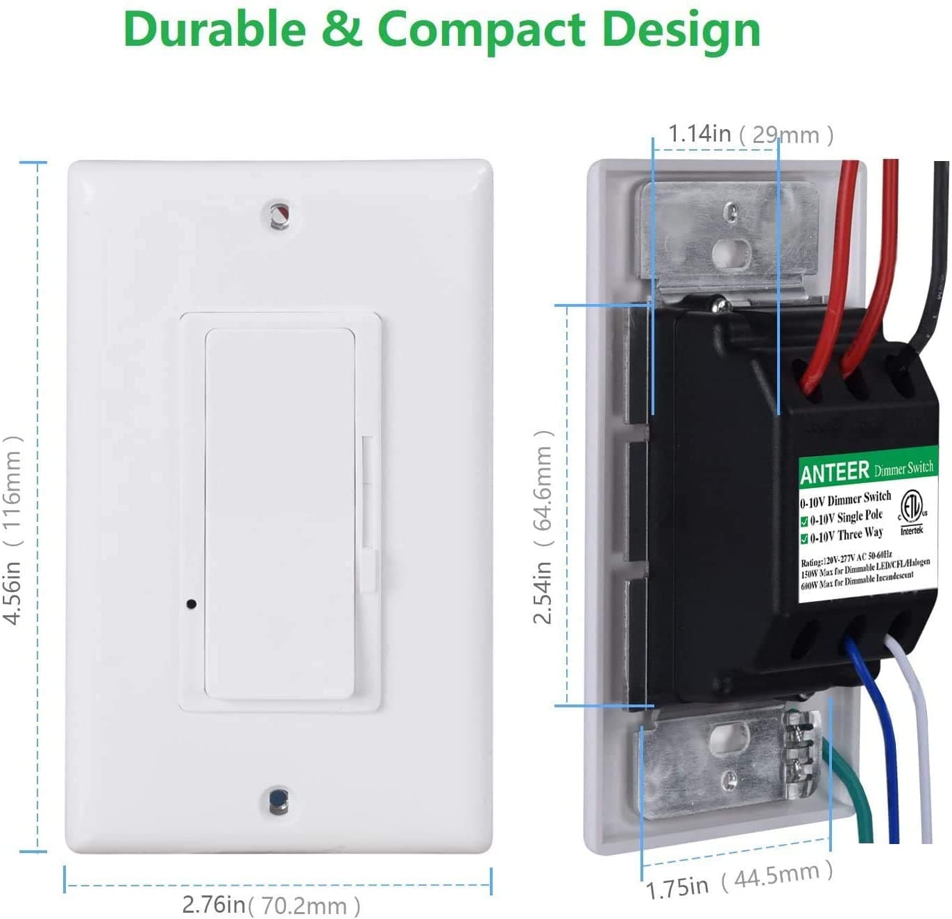 Dimmer Switch, 0-10V DC Low Voltage Single-Pole or 3-Way Dimmable LED/ –  Omni-Ray Lighting, Inc.