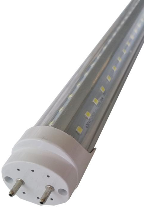 T8 LED 4 Foot Lamp 36w G13 CLEAR LENS 5,472 Lumens (2 Units) - 5 Year Warranty