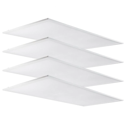 4-PACK 2'x4' LED Panel Light 3CCT COLOR ADJUSTABLE / WATTAGE ADJUSTABLE / 0-10V Dimmable DLC Listed - 12 Year Warranty