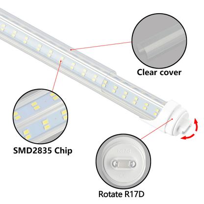 8ft LED tube, 8 foot led lights, 8 ft led tube, T8 led lamps, 8 foot led bulbs, 8 foot led fluorescent replacement, 8 ft. led tubes, t8 led fixture, 8 foot led bulbs single pin, 8 foot led lamps