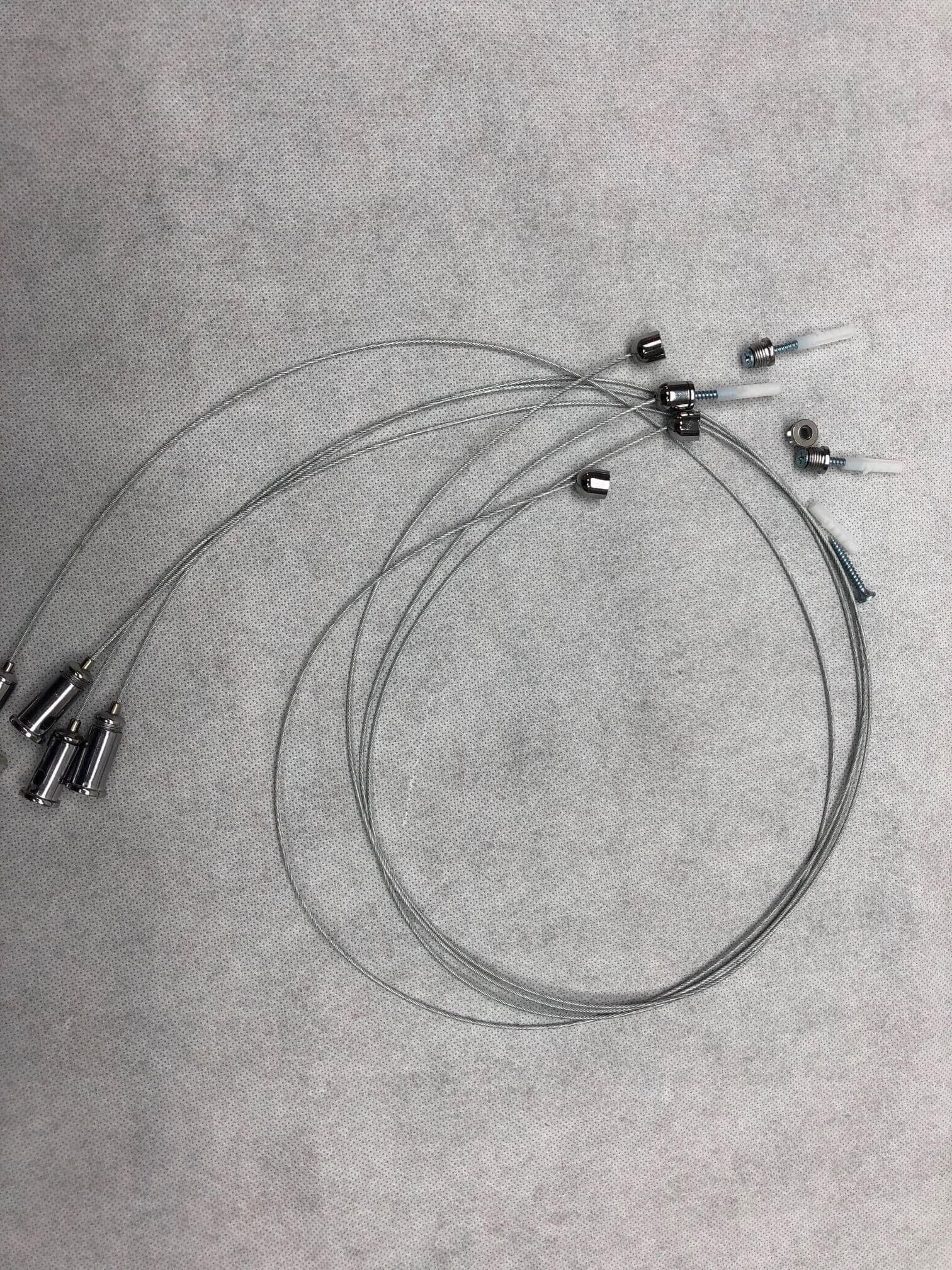 39in Suspended Stainless Steel Wire Rope for Hanging Fixtures W/Bracke ...