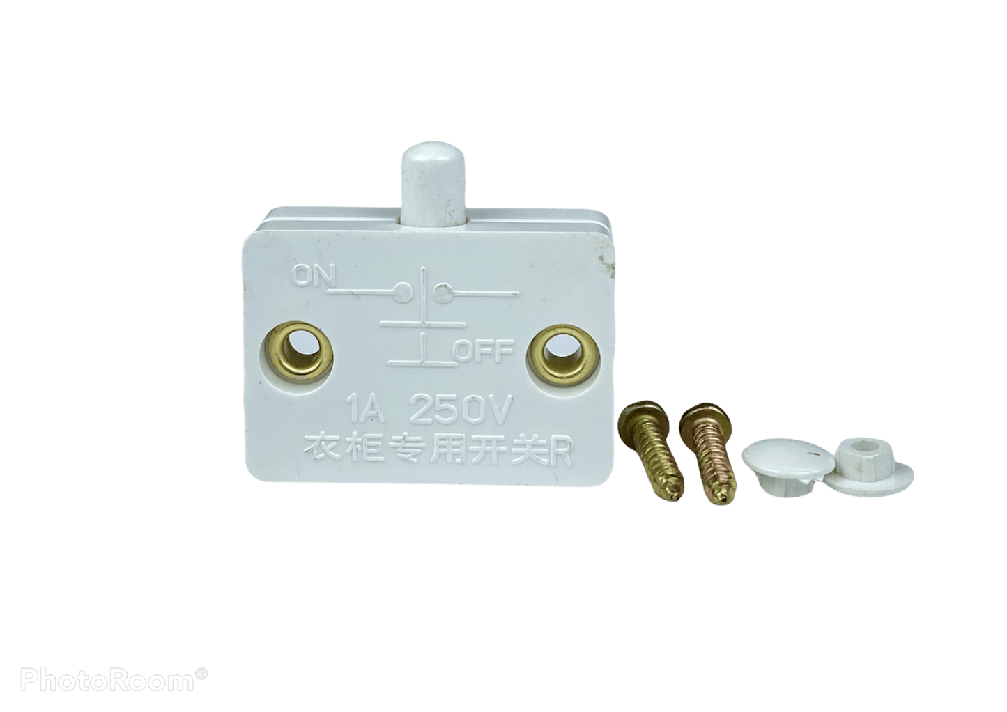 Cabinet Lamp Switch Open on/Close off 12V 24V 110V,(White)