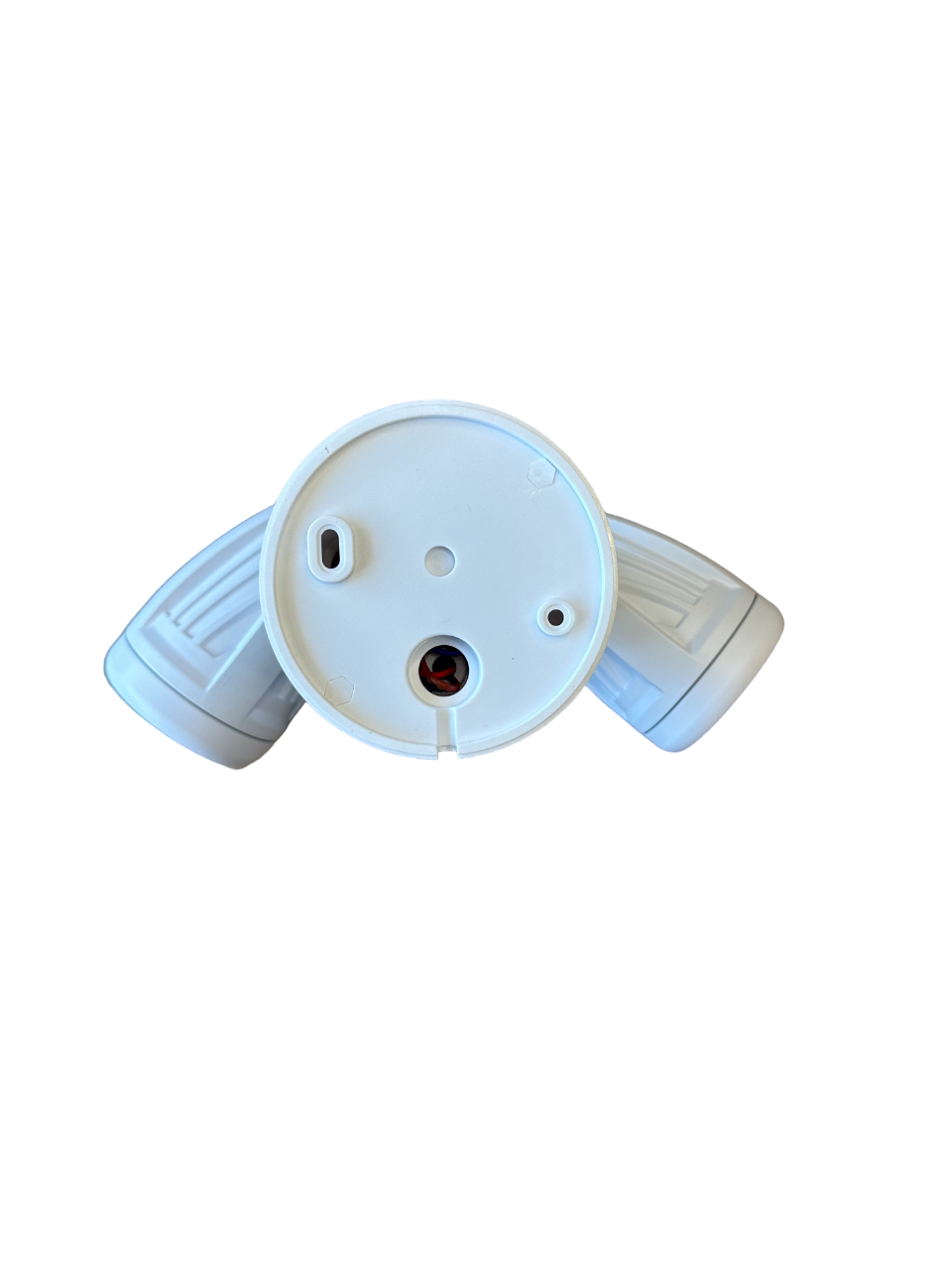 Dual Head Adjustable Motion Activated Flood Light WHITE 26w 3 000 Lume Omni Ray Lighting Inc