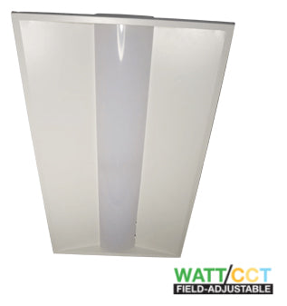 LED Troffer 2'x'4 (4 Pack) 3CCT COLOR ADJUSTABLE / WATTAGE ADJUSTABLE DLC Listed